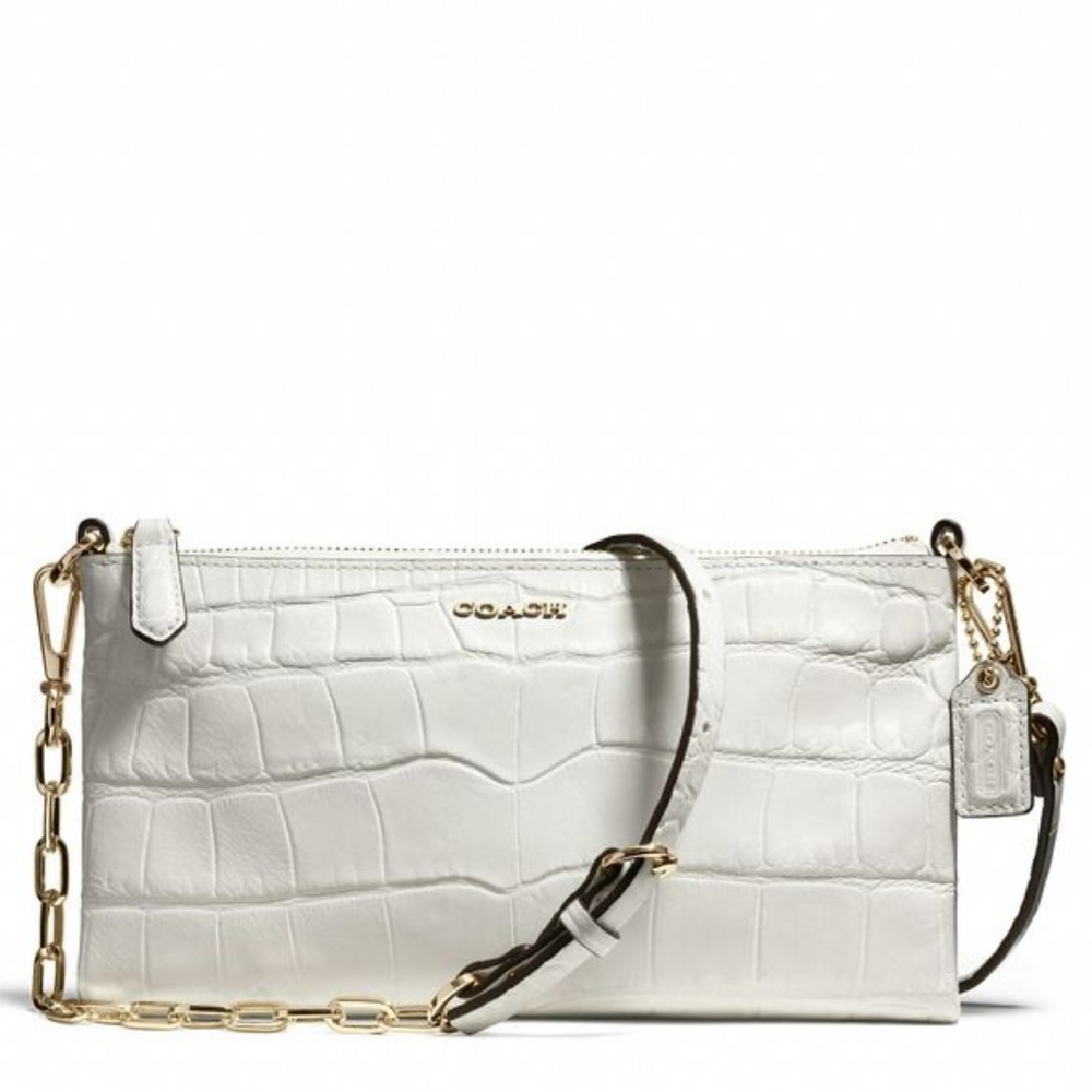coach madison kylie croc embossed crossbody